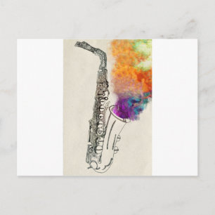 Saxophone Healing Briefkaart