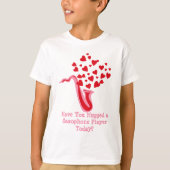 Saxophone Hearts T-shirt (Voorkant)