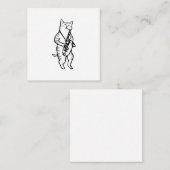 Saxophone Instrument Music Jazz Cat Post-it Notes Notitiekaartje (Voorkant / Achterkant)