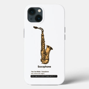 Saxophone Jazz Instrument iPhone 13 Hoesje