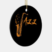 Saxophone Jazz Music Instrument Keramisch Ornament (Rechts)