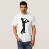 SAXOPHONE JAZZ MUSICIAN T-SHIRTS T-SHIRT (Voorkant volledig)