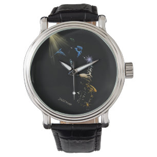 Saxophone Jazz Player Art Design Horloge