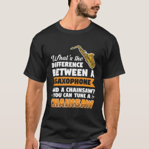 Saxophone joueur différence tronçonneuse Pullover