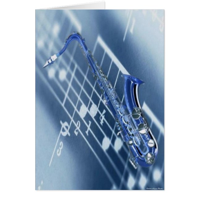Saxophone Kaart (Voorkant)