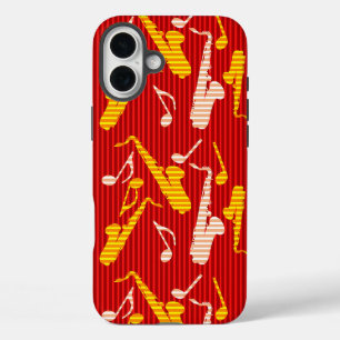 Saxophone Lines iPhone 16 Plus Hoesje