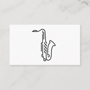 Saxophone Logo - Visitekaartje
