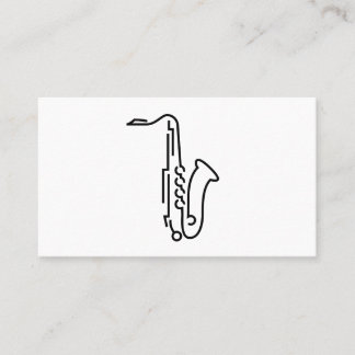 Saxophone Logo - Visitekaartje