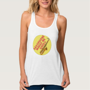 Saxophone maakt me gelukkig tanktop