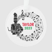 Saxophone Marching Band Ornement de Noël (devant)