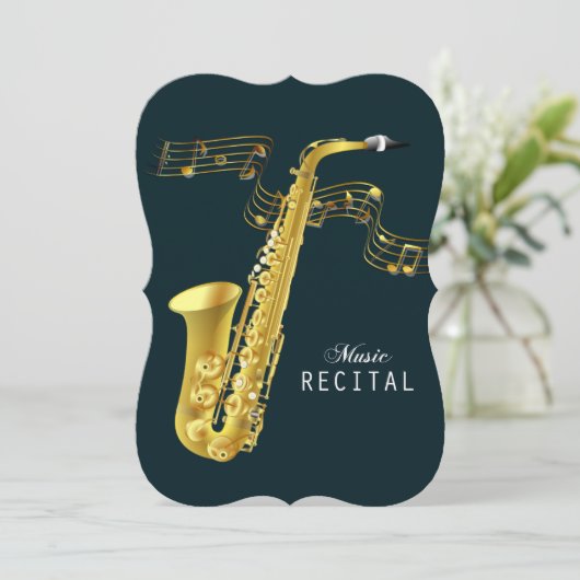 Saxophone Music Considérant Invitation (Debout devant)