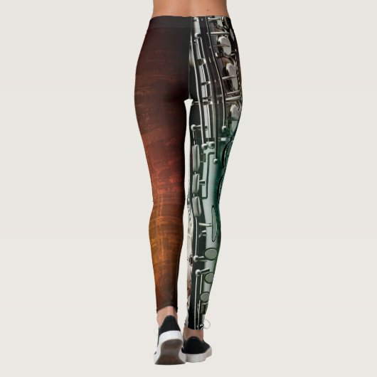 Saxophone Music Leggings (Achterkant)