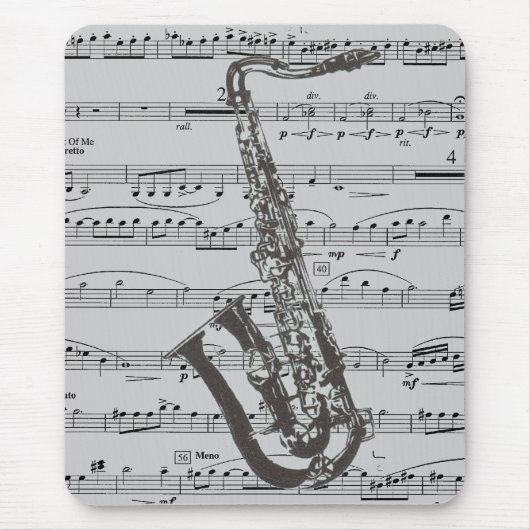 Saxophone Music Muismat (Voorkant)