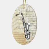  Saxophone Music Ornament (Links)