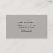 Saxophone Music Teacher Piano Keyboard Musicus Visitekaartje (Achterkant)