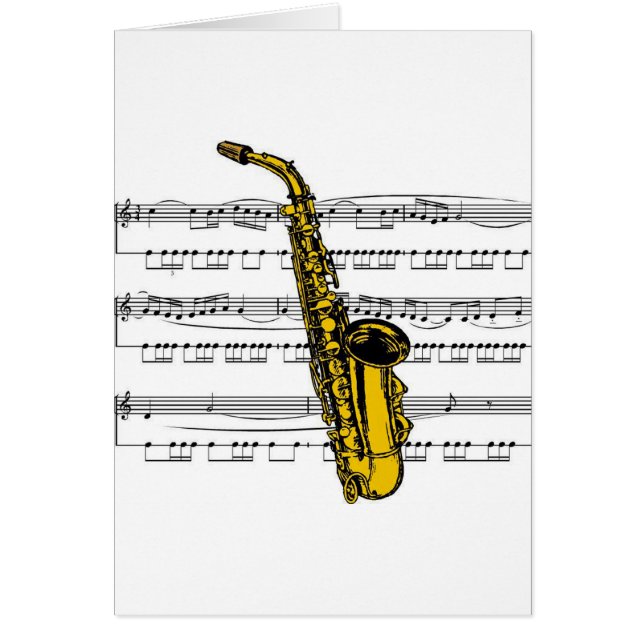 Saxophone musical 13 B (Voorkant)