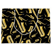 Saxophone Musicien Groupe enseignant Grand sac cad (Devant)