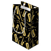 Saxophone Musicien Groupe Enseignant Petite Sac Ca (Dos Angle)