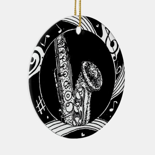 Saxophone Ornament (Rechts)