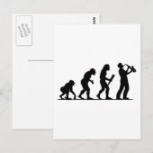 Saxophone Player Briefkaart (Voorkant / Achterkant)