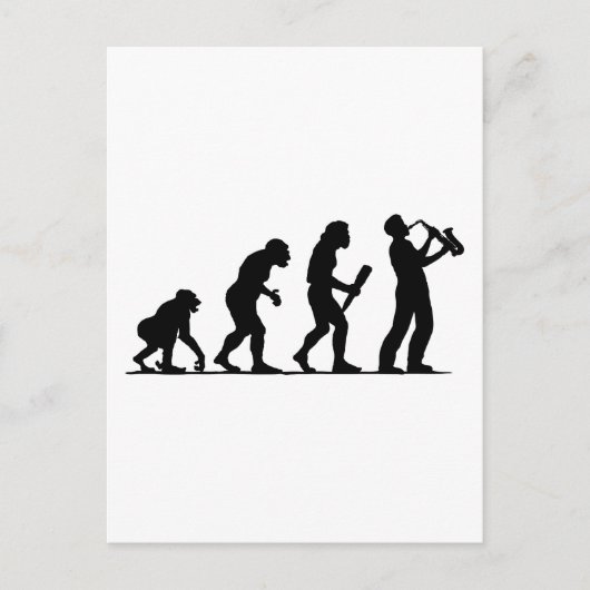 Saxophone Player Briefkaart (Voorkant)