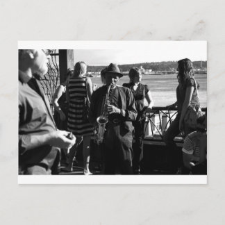 Saxophone Player Briefkaart