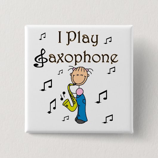 Saxophone Player Button (Voorkant)
