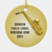 Saxophone Player Custom Photo Musicians Ornament (Voorkant)