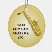 Saxophone Player Custom Photo Musicians Ornament (Links)
