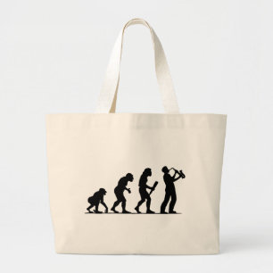 Saxophone Player Grote Tote Bag