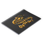 Saxophone Player Jazz Music Lover Musical Notes Notitieboek (Linkerzijde)