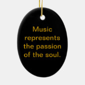 Saxophone Player Keramisch Ornament (Achterkant)