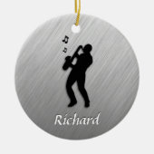 Saxophone Player Keramisch Ornament (Voorkant)