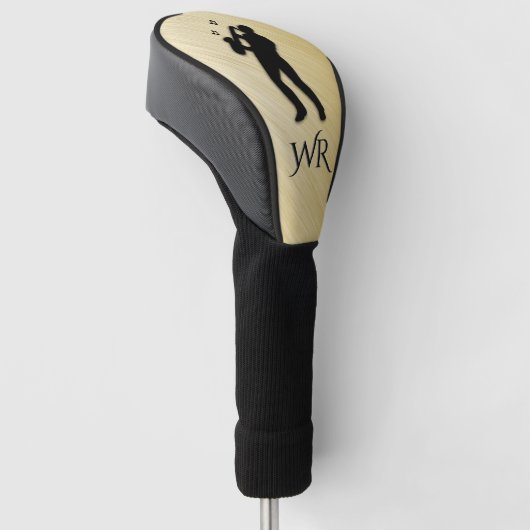Saxophone Player Monogram Golfheadcover (Schuin)