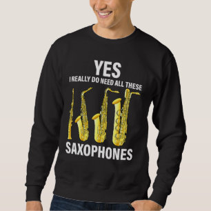 Saxophone Player Music Instrument Jazz Musician SA Trui