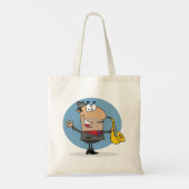 Saxophone Player Musician Tote Bag (Achterkant)