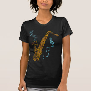 Saxophone Player-muzikant Jazz Music Art T-shirt