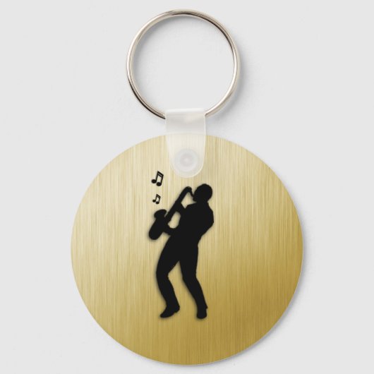 Saxophone Player Sleutelhanger (Voorkant)