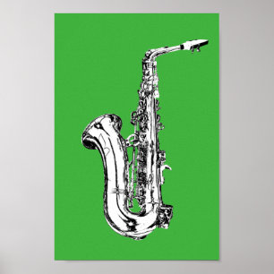 Saxophone Poster