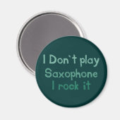 Saxophone Rock It Magnet (Recto/Verso)