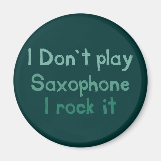 Saxophone Rock It Magnet (Devant)