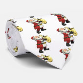 Saxophone Santa Stropdas (Opgerold)