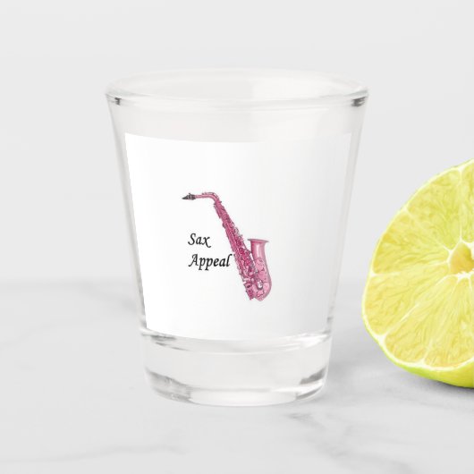 Saxophone Shot Glass Glas (Voorkant)