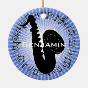 Saxophone Silhouette Design Ornement