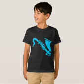 Saxophone - Sky Blue T-shirt (Voorkant volledig)