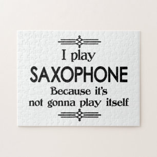 Saxophone - Speel zelf Funny Deco Music Legpuzzel