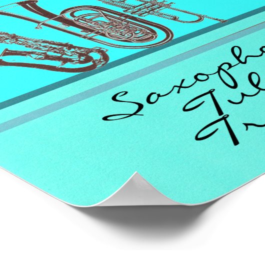 Saxophone Tuba Trumpet Poster (Hoek)