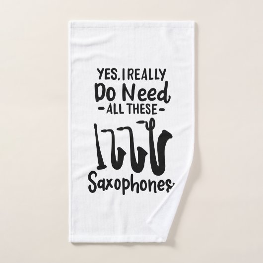 Saxophone - Types de saxophones (Serviette à main)