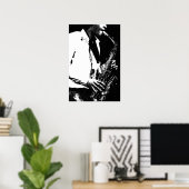 Saxophone wapcn poster (Thuiskantoor)