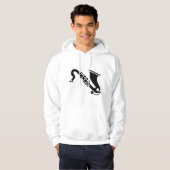 Saxophone - zwart hoodie (Voorkant volledig)